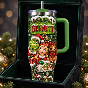 Cute Holiday Mischief Tumbler - Personalized Christmas Gifts 06padt061026