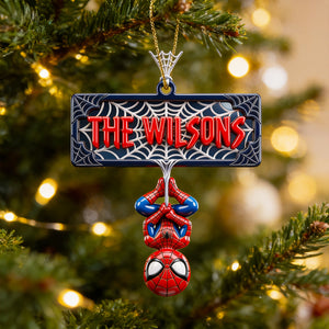 Web-Slinging Warrior Acrylic Ornament - Personalized Christmas Gifts 03nadt200826