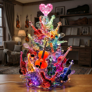 Sparkle Violin Pile Light Box - Personalized Gifts For Violinist & Violin Lovers 07QHLU281125