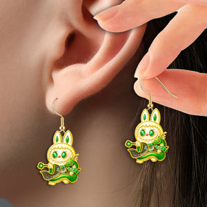 Enchanted Bunny Earrings Personalized Gifts For Fantasy Lovers 03HUDT190625