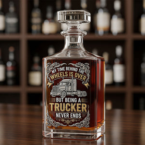 Personalized Retirement Gifts For Drinking Lover Old Truckers Bottle 01patn250825
