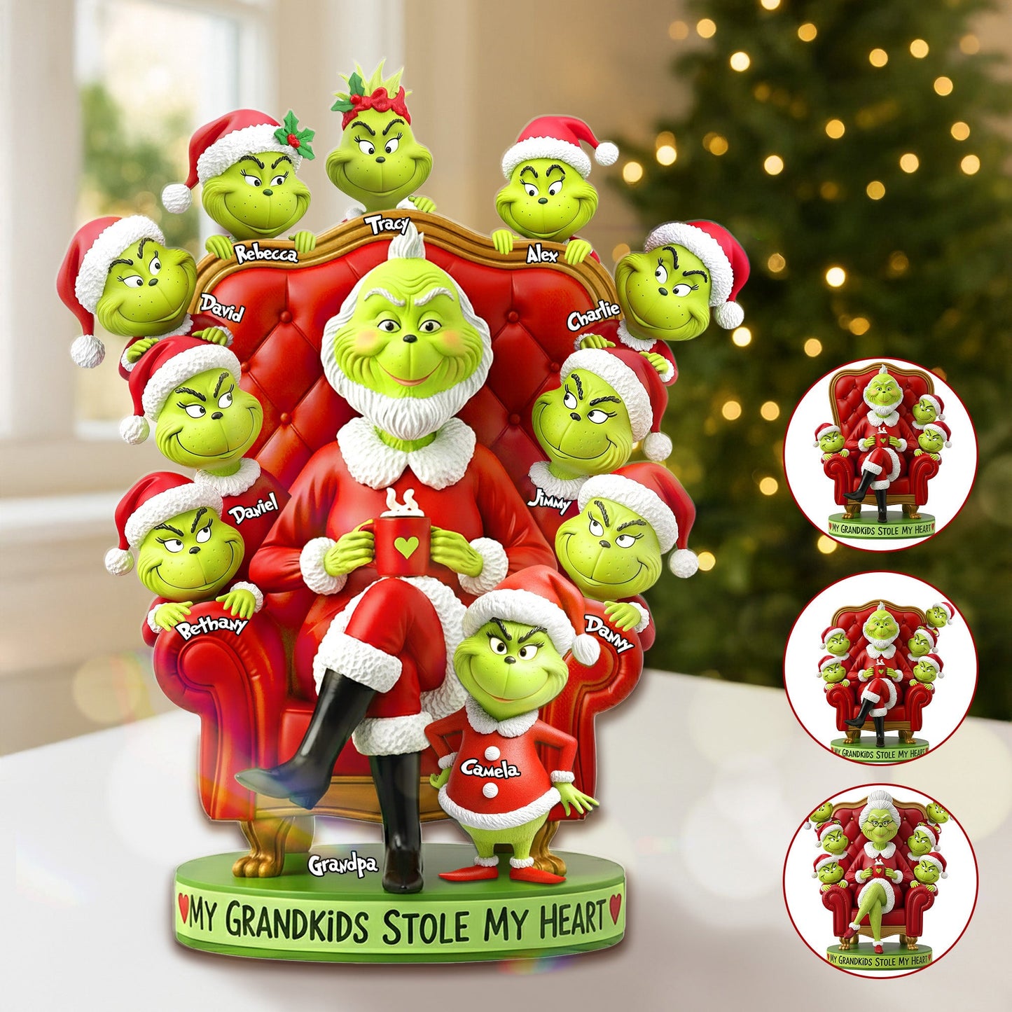 Grandkids Acrylic Plaque - Personalized Gifts For Grandparent Christmas Plaque 03HUMG170925