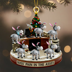 Fun Donkey Coworkers Ornament, Personalized Gifts For Boss 02QHDT250925