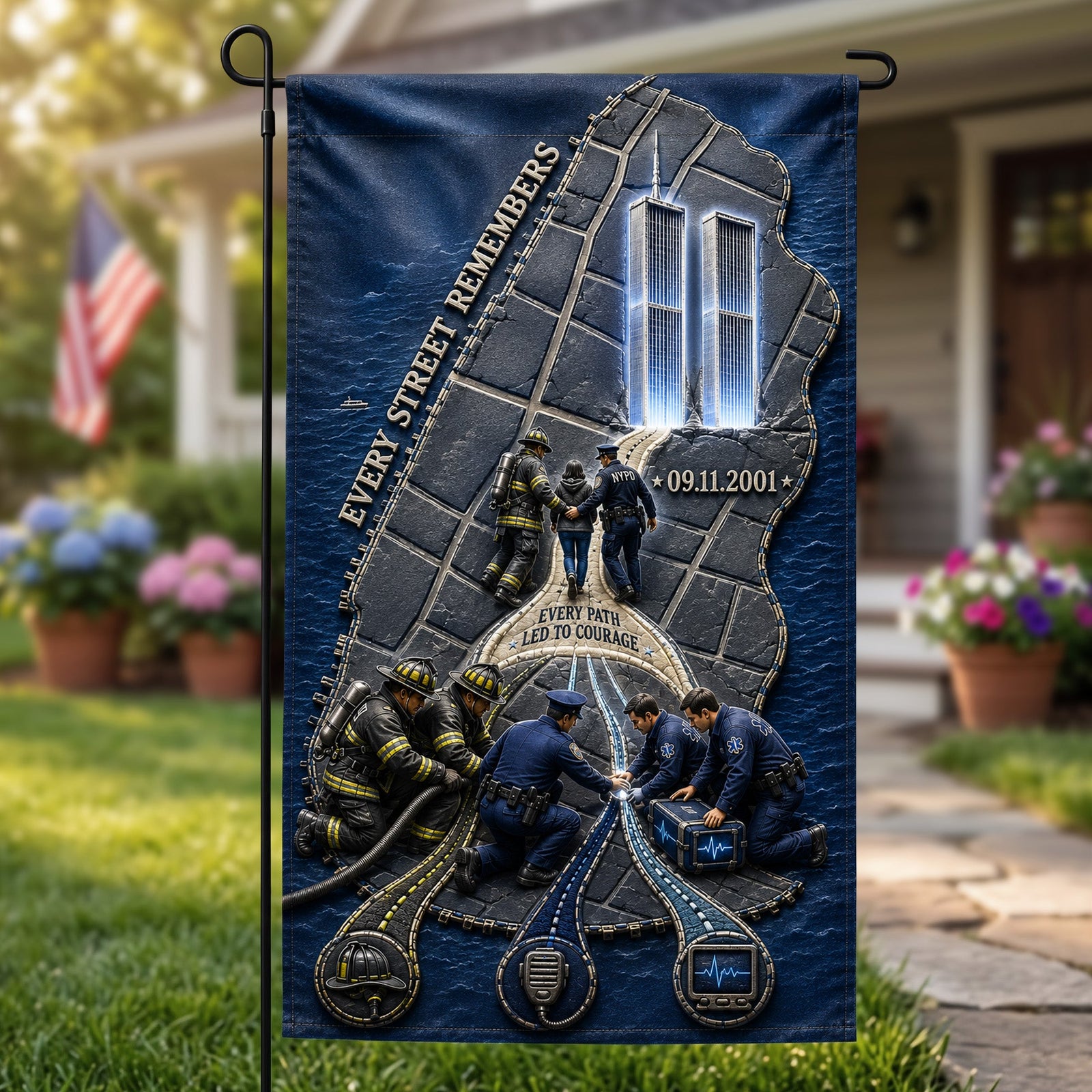 Every Street Remembers Garden Flag - Personalized Gifts 05hata300726