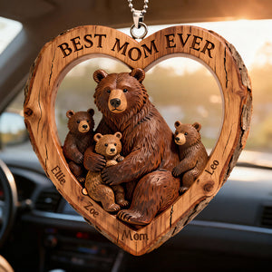 Bear Mom Car Ornament - Personalized Gifts For Mom 03HYDT050226