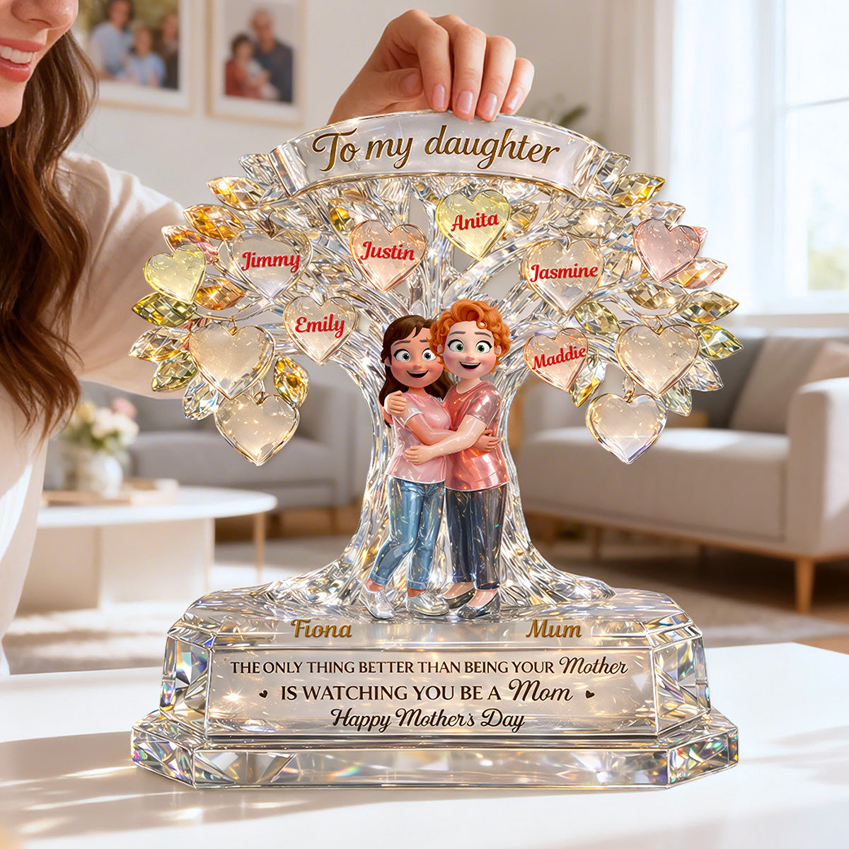To My Daughter Acrylic Plaque - Personalized Mother's Day Gifts 01tomg120326