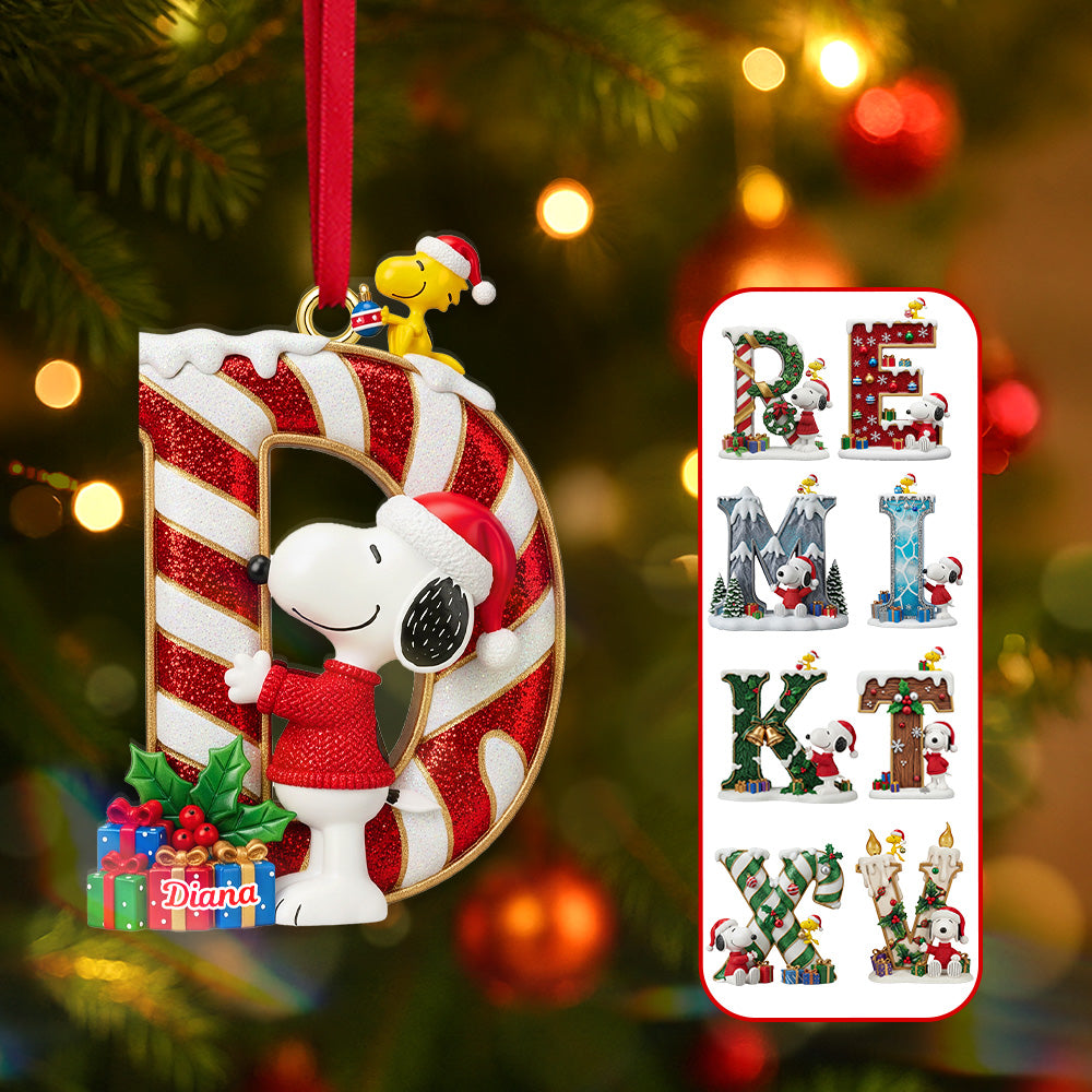 Personalized Gifts For Christmas Alphabet Acrylic Ornament 04namg050925