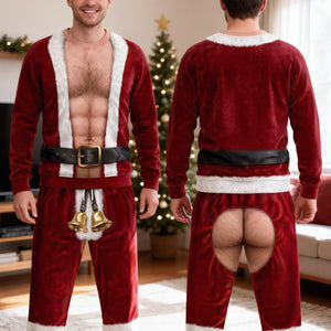Funny Santa Set Sweatshirt & Sweatpants - Personalized Gifts For Christmas 01hutn260826