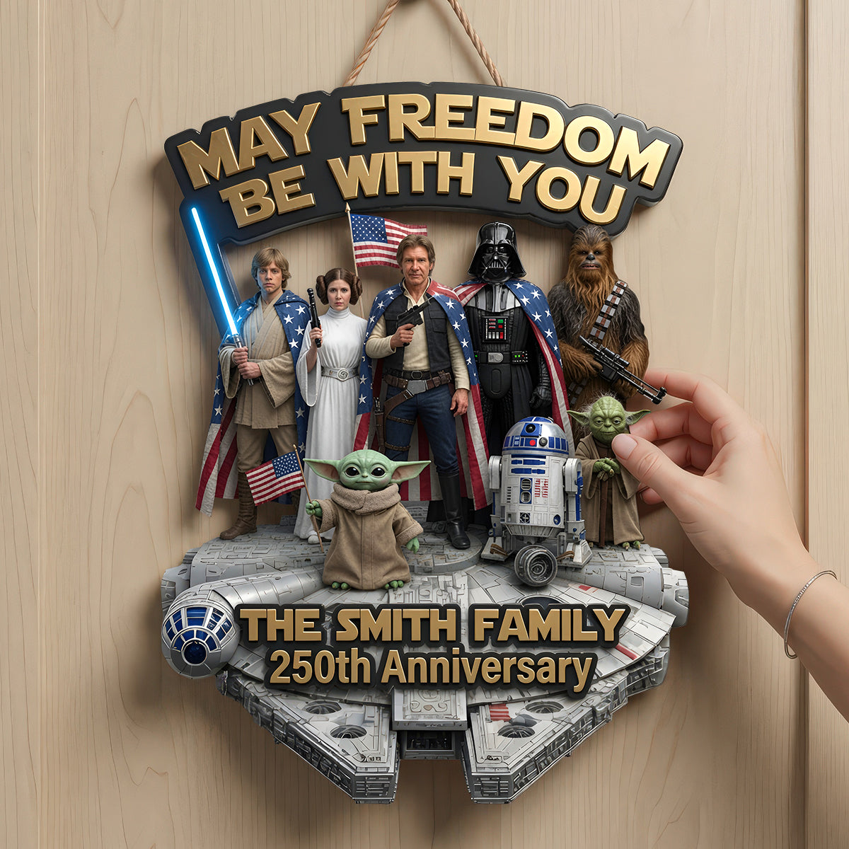 250th Anniversary Acrylic Sign - Personalized Gifts For Family 03TYDH100626