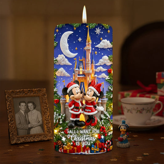 Romantic Couple Festive Season LED Candle, Personalized Christmas Gifts For Couple 05qhdt060925