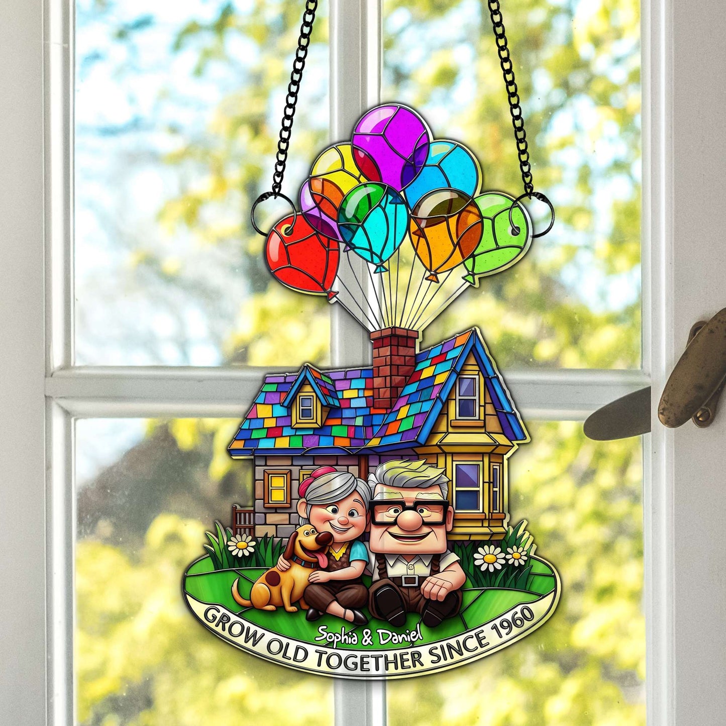 Grow Old Together Suncatcher - Personalized Anniversary Gifts For Old Couples 07OHLU140725