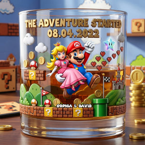 Couple Adventure Round Glass - Personalized Gifts For Couple 03tylu080626