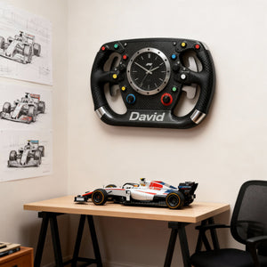Steering Wheel Acrylic Hanging Wall Clock - Personalized Gifts For Speed Lovers 03kilu241225