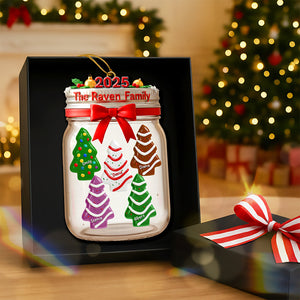 Christmas Tree Cake Acrylic Ornament - Personalized Gifts For Family 04naqn141125
