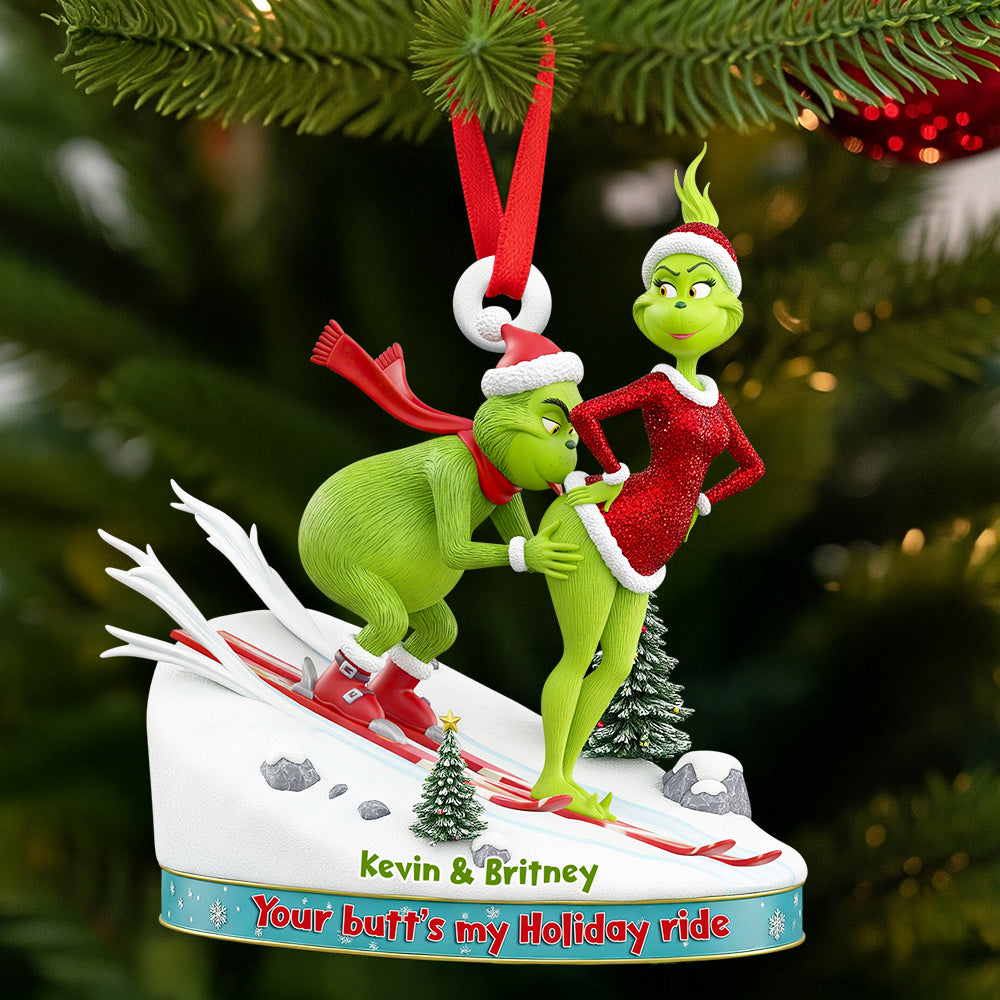 Skiing Couple Christmas Ornament Personalized Gifts For Couple 03OHDT190925-Homacus