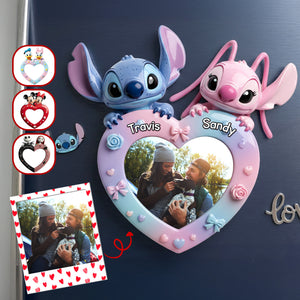Romantic Heart Fridge Magnet - Custom Photo Gifts For Couples 04KIMG251125