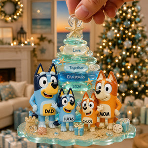 Puppy Family - Personalized Gifts For Christmas Ornament 01nadt010826