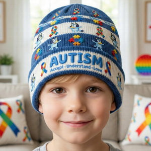 Awareness Bobble Beanie Hat - Personalized Gifts For Kids 02TGQN100126