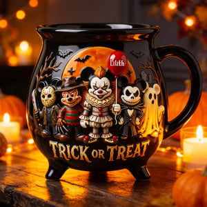 Trick Or Treat Spooky Cauldron Mug - Personalized Halloween Gifts 07PGDT240826
