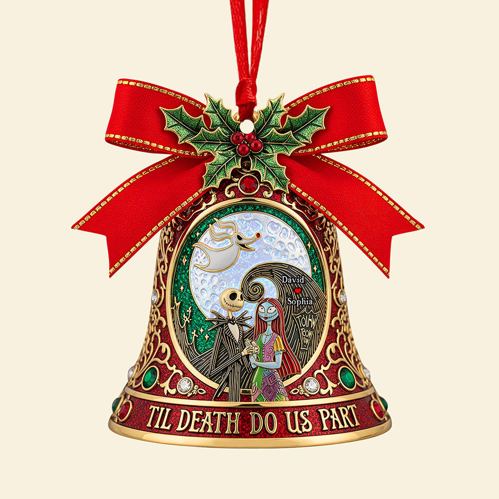 Gothic Love Christmas Ornament - Personalized Gifts For Couple 03paqn260825