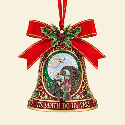 Gothic Love Christmas Ornament - Personalized Gifts For Couple 03paqn260825
