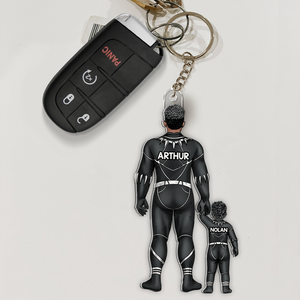 Super Dad Keychain Personalized Gifts For Dad 07QHHU020525PA - Keychains - GoDuckee