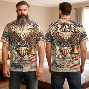 Celebrate America 250th Anniversary Hawaiian Shirt - Personalized Gifts For Patriots 01hutn250626