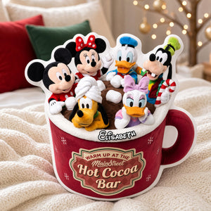 Dipping In Hot Cocoa Custom Shape Pillow - Personalized Gifts 01QHDH271026