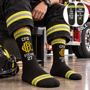 Firefighter Socks - Personalized Gifts For Firefighter 01hudh220926