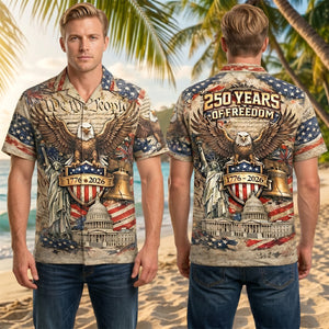 Celebrate America 250th Anniversary Hawaiian Shirt - Personalized Gifts For Patriots 01hutn250626