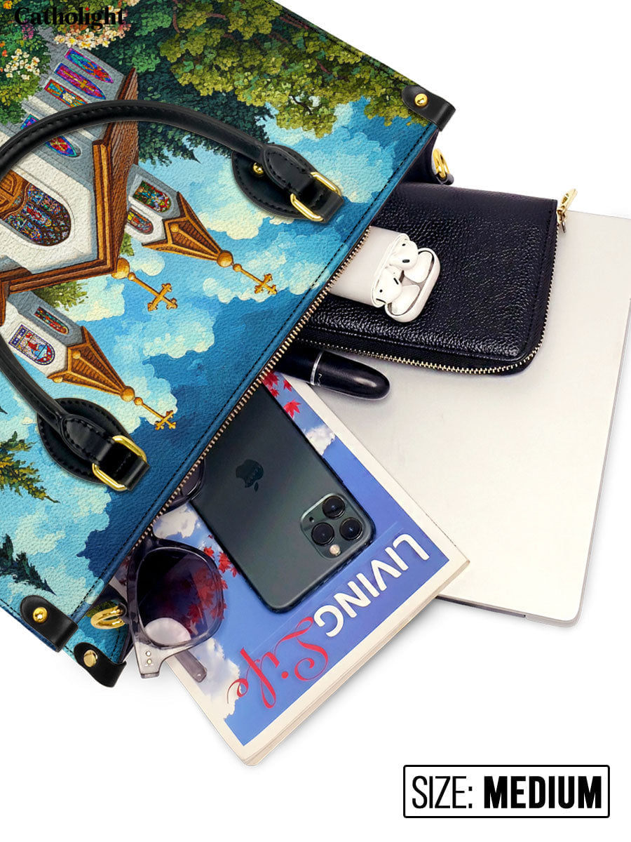 Catholight  Path to Faith Leather Bag