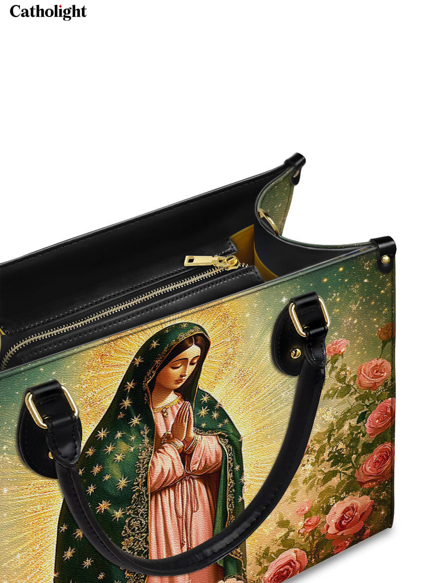 Catholight  Roses of Guadalupe Leather Bag