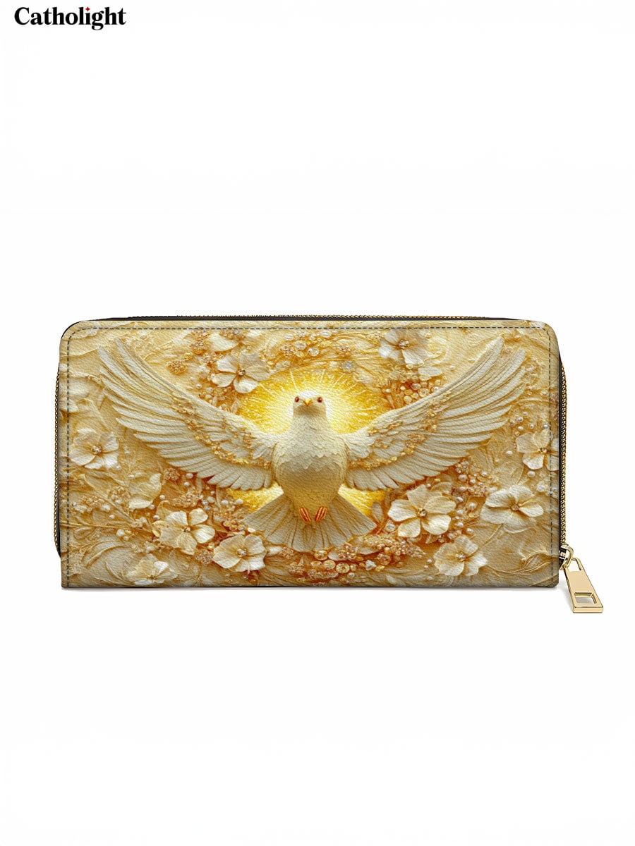 Catholight  Wings of Serenity Leather Wallet Purse