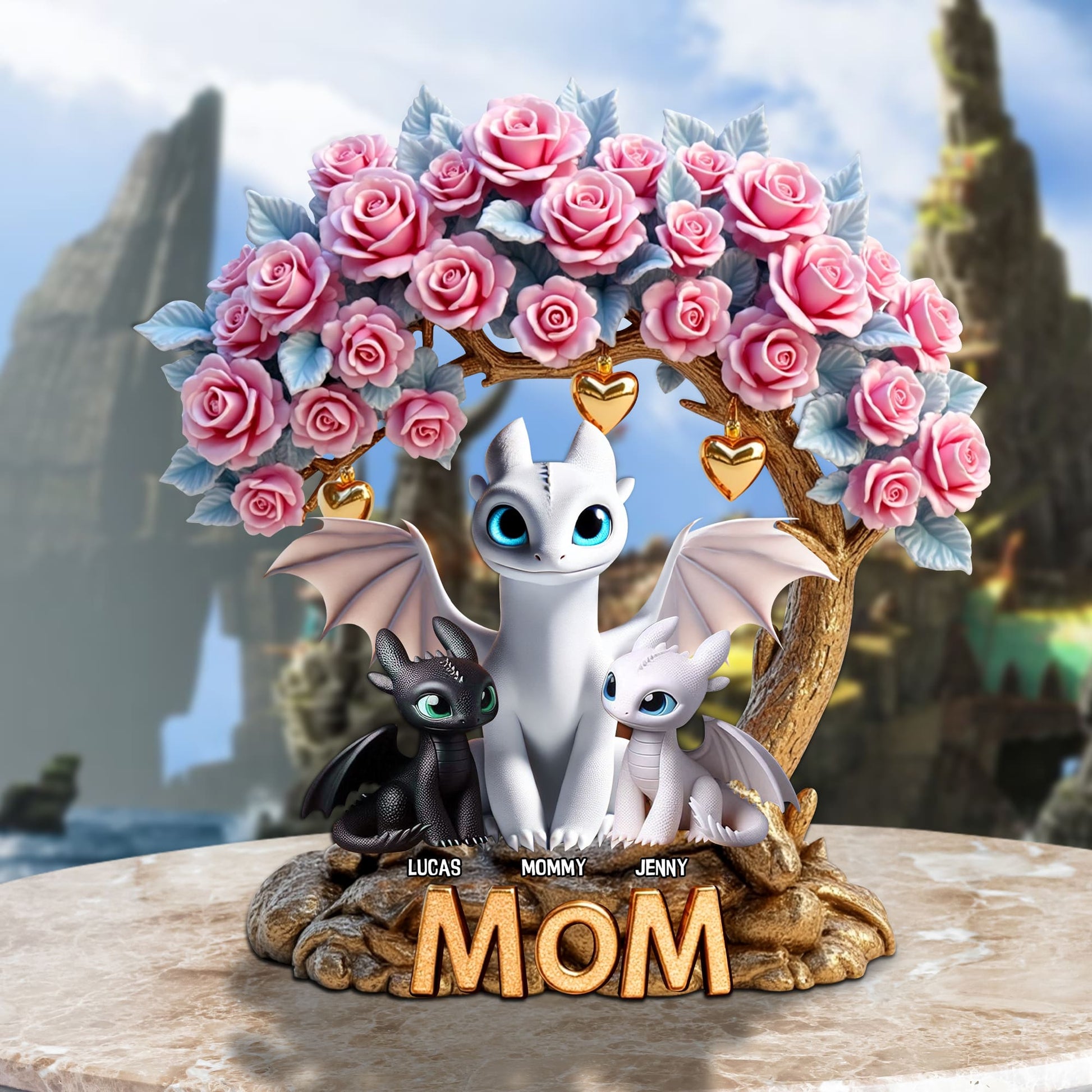 Personalized Gifts For Mom Dragon Plaque 03tgtn190425-Homacus