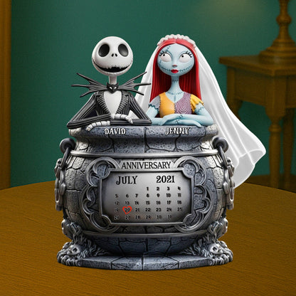 Skull Couple Personalized Anniversary Gifts For Couple Plaque 05totn140725