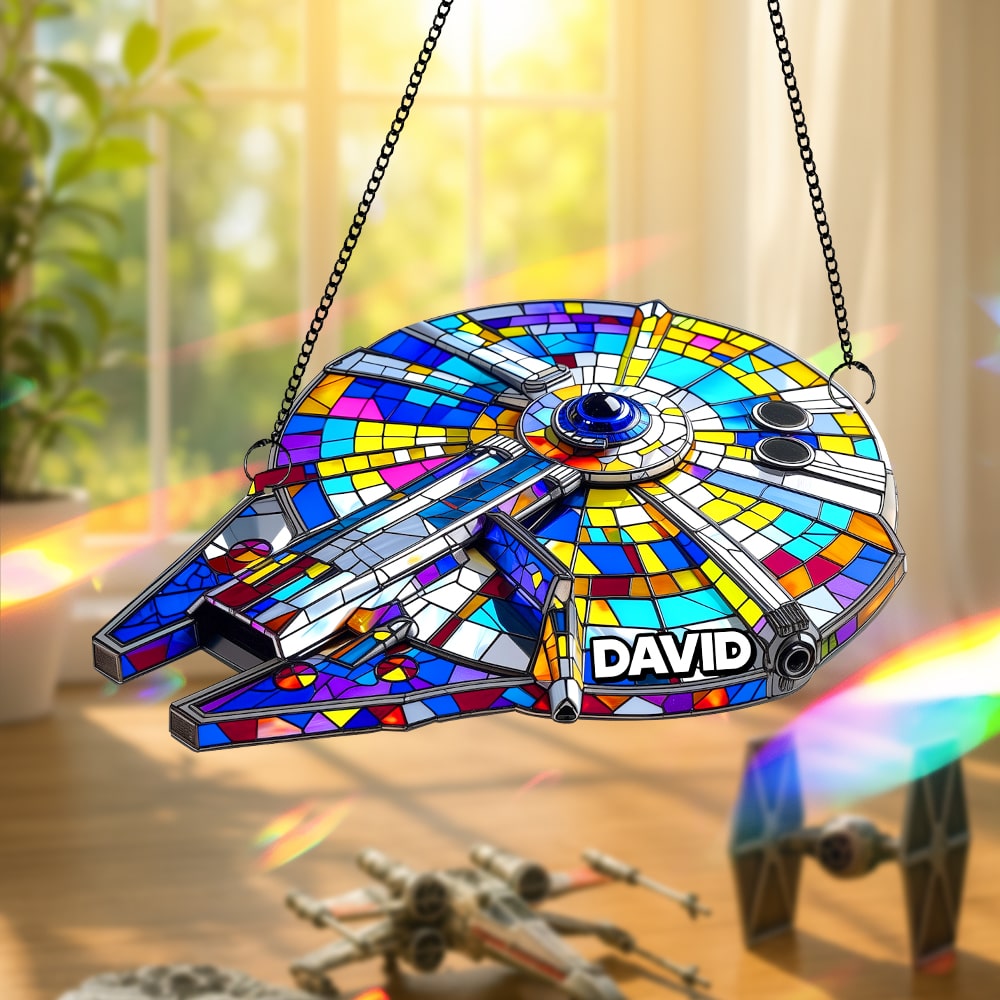 Spaceship Suncatcher   - Personalized Gifts For Galaxy Lovers 05tgtn040825