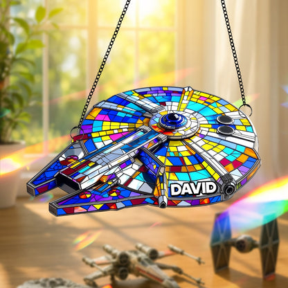 Spaceship Suncatcher   - Personalized Gifts For Galaxy Lovers 05tgtn040825