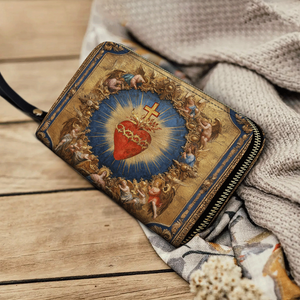 Sacred Heart of Divine Love - Leather Wallet Purse 11acxn030425