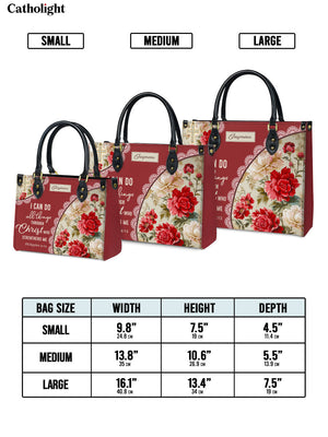 Catholight  Blooming With Faith Leather Bag