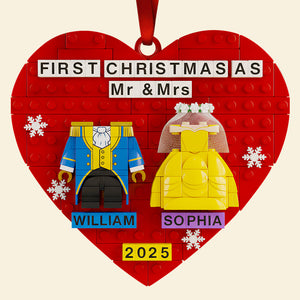 Wedding Couple Christmas Ornament Personalized Gifts For Couple 03TODT290925