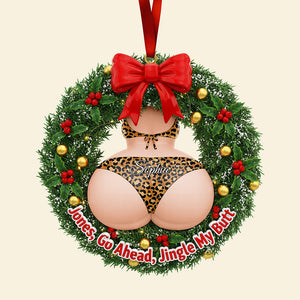 Naughty Couple Christmas Ornament - Personalized Gifts For Couple 03naqn061025