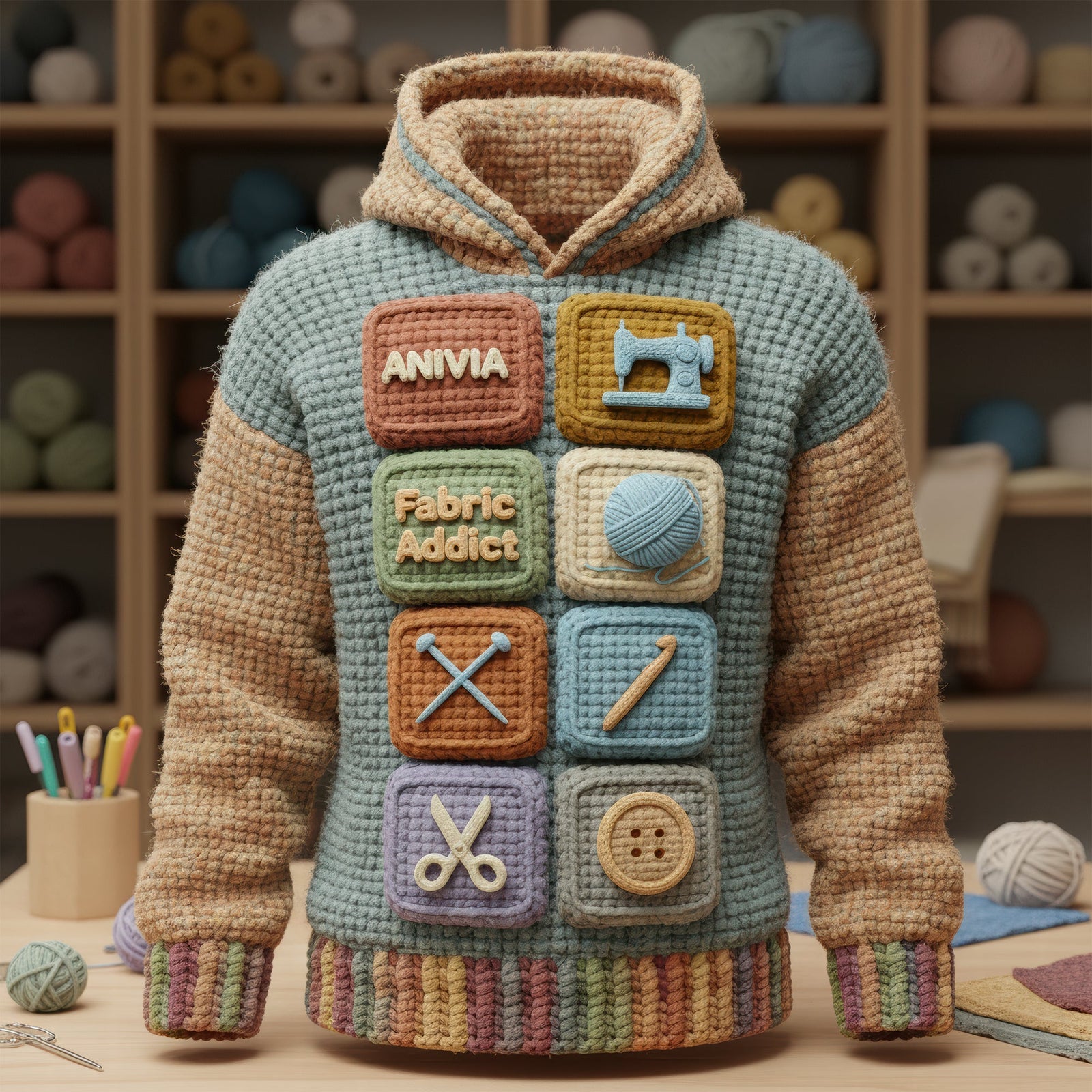Sew Much Love Hoodie - Personalized Gifts For Sewing Lovers 01KIQN060126