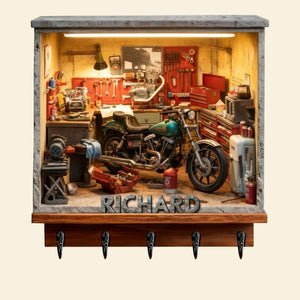 Garage Key Hanger - Personalized Gifts For Bikers 03toqn171225