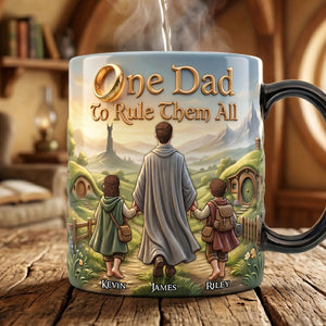 One Dad to Rule Them All Magic Mug - Personalized Gifts For Dads 03nata040526