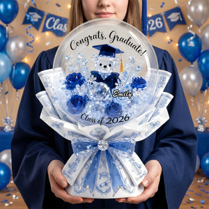 Graduation Blooming Bouquet Shaped Plaque - Personalized Gift For Graduation 01TYDH120526