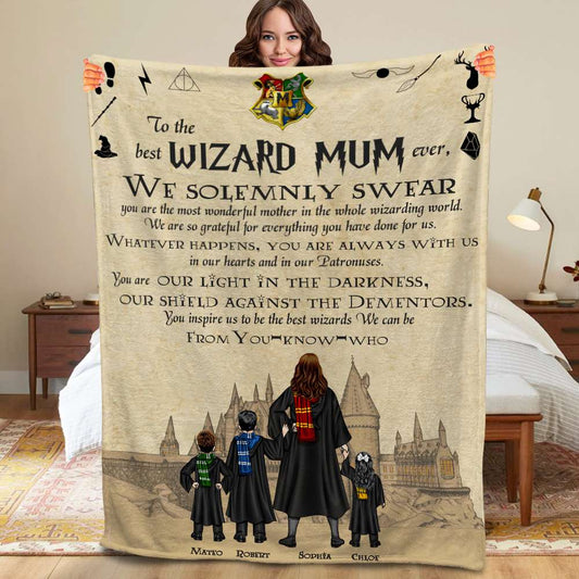 Personalized Gifts For Mom Blanket Best Mum Ever 01HTDT220124TM-Homacus