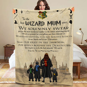 Personalized Gifts For Mom Blanket Best Mum Ever 01HTDT220124TM-Homacus
