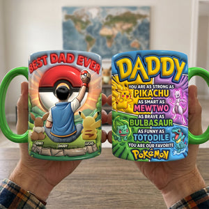 Adventure Dad And Kids Accent Mug - Personalized Gifts For Dads 04natn120526