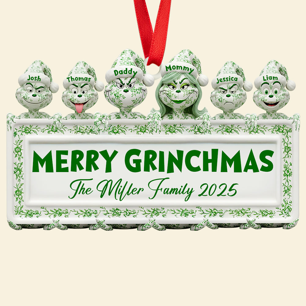 Vintage Christmas Family Ornament Personalized Gifts For Family 02OHDT150925