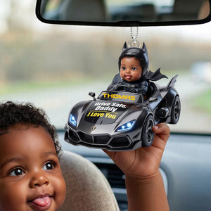 Drive Safe Daddy Car Ornament - Custom Photo Gifts For Dads 01nalu190526
